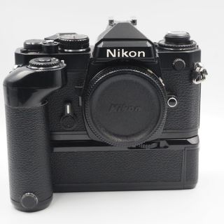 ニコン(Nikon)の超美品　Nikon ニコンFE BLACK ボディ、モータードライブMD-12(フィルムカメラ)