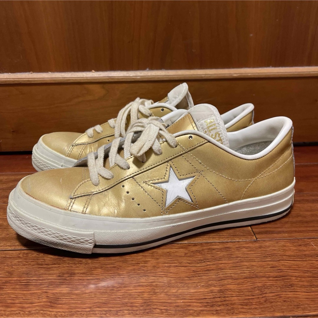 CONVERSE(コンバース)の美品‼︎ コンバース ワンスター J メタリックゴールド(26.5cm) メンズの靴/シューズ(スニーカー)の商品写真