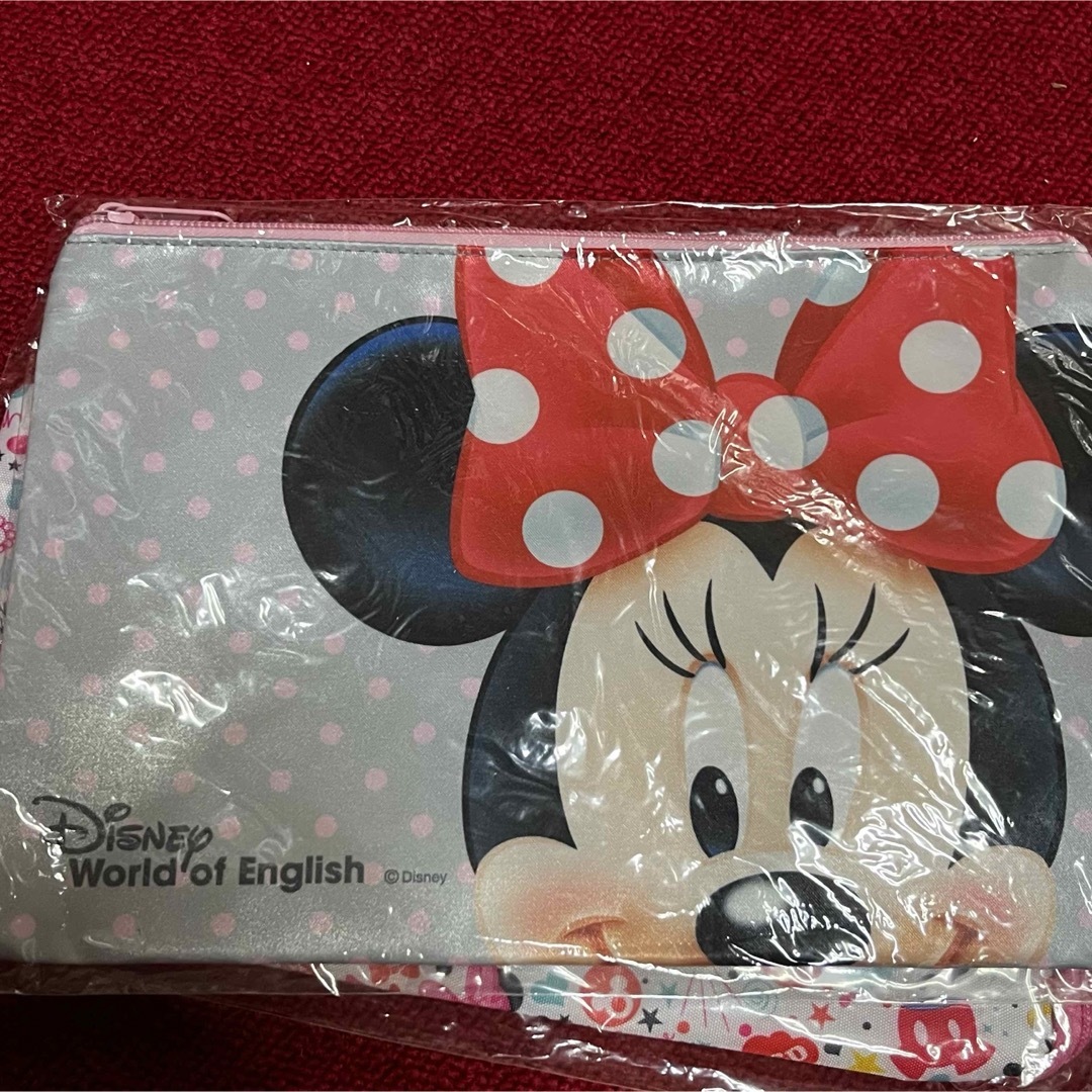 Disney(ディズニー)のbaiya新品マルチポーチオムツ入れミニーディズニーミッキーワールド英語 レディースのファッション小物(ポーチ)の商品写真