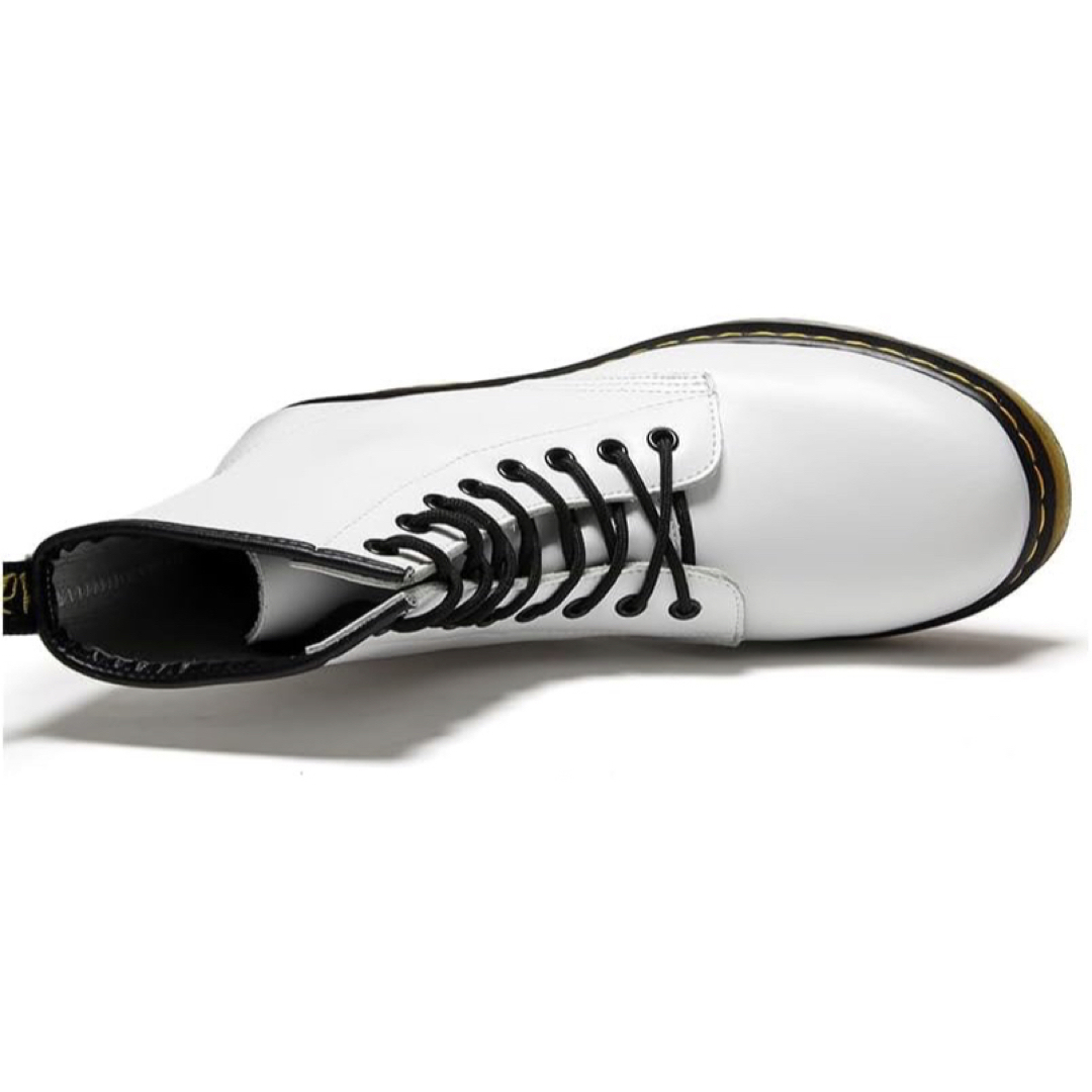 ブーツ メンズ レディース シューズ 革靴　24.0㌢　ホワイト メンズの靴/シューズ(ブーツ)の商品写真