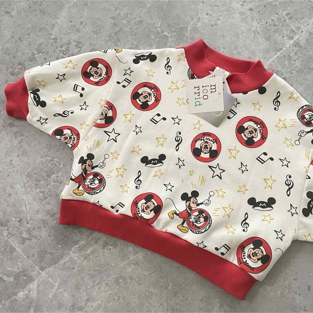 Disney(ディズニー)の新品★Disney micorrid コラボ ミッキー スウェット トレーナー キッズ/ベビー/マタニティのキッズ服男の子用(90cm~)(その他)の商品写真