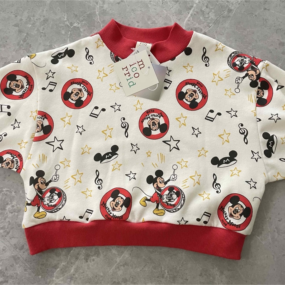 Disney(ディズニー)の新品★Disney micorrid コラボ ミッキー スウェット トレーナー キッズ/ベビー/マタニティのキッズ服男の子用(90cm~)(その他)の商品写真