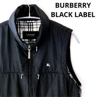 BURBERRY BLACK LABEL ベストブラック　Mサイズ　アウター  