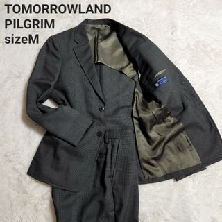 トゥモローランド(TOMORROWLAND)のTOMORROWLAND PILGRIM モヘヤ混 チェック スーツセットアップ(セットアップ)