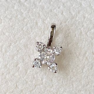 K18 WG ピンクダイヤモンド ペンダントトップ 0.10ct(ネックレス)