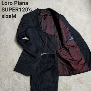 ロロピアーナ(LORO PIANA)のLoro Piana SUPER120's ストライプ スーツセットアップ M程(セットアップ)