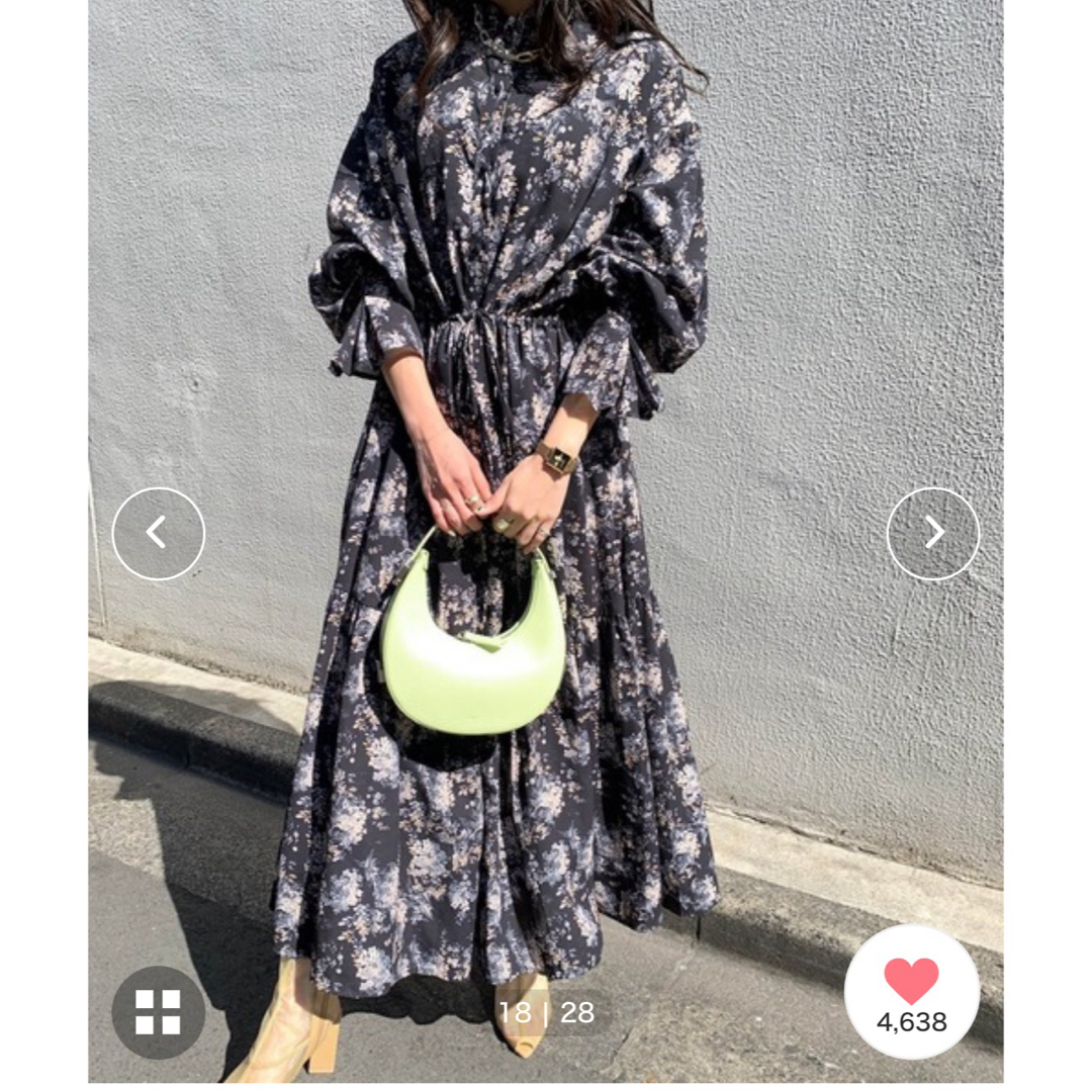 Ameri VINTAGE(アメリヴィンテージ)のGIULIA DRAWSTRING SHIRT DRESS レディースのワンピース(ロングワンピース/マキシワンピース)の商品写真