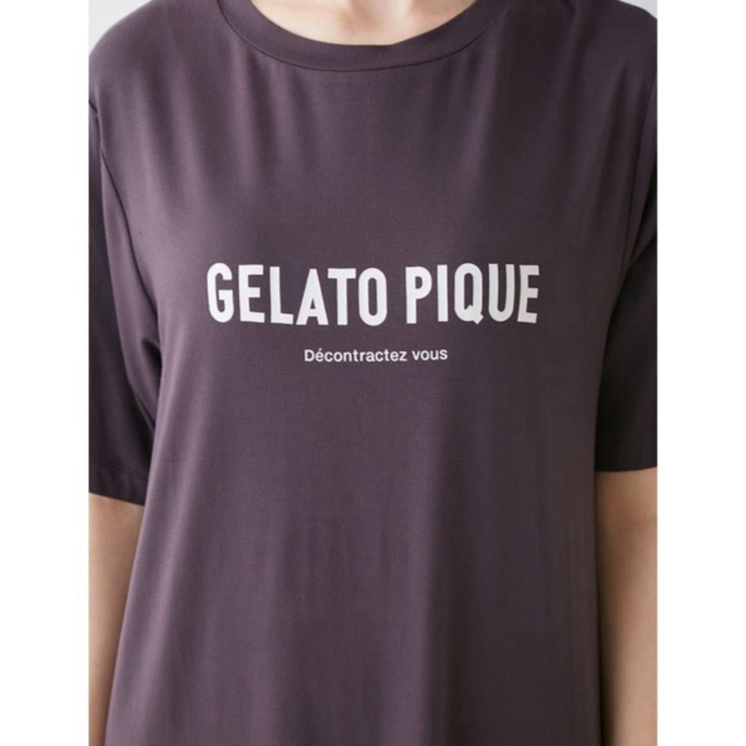 gelato pique(ジェラートピケ)のレーヨンロゴワンピース レディースのワンピース(ロングワンピース/マキシワンピース)の商品写真