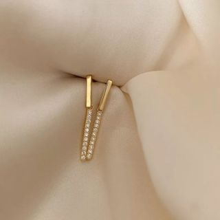 エテ(ete)の【p17】zirconia bar pierce 18k gold-plated(ピアス)