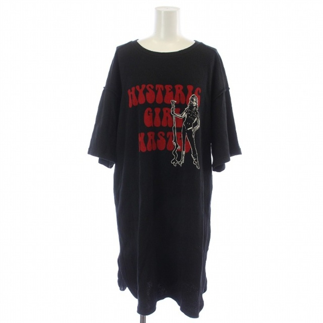 HYSTERIC GLAMOUR(ヒステリックグラマー)のヒステリックグラマー HYS GIRL WASTED ワンピース ミニ丈 半袖 レディースのワンピース(ミニワンピース)の商品写真