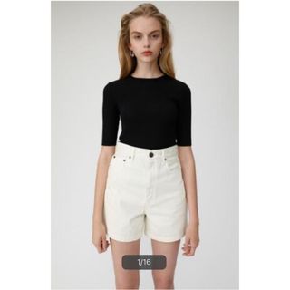 マウジー(moussy)のmoussy COLORED ショートパンツ　コットンデニム　サイズ1(ショートパンツ)