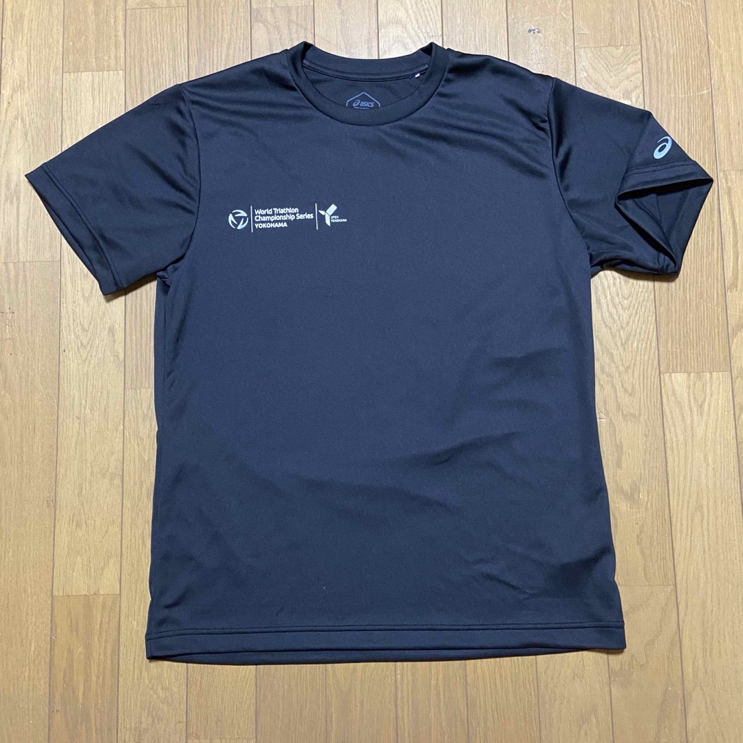 asics(アシックス)の横浜トライアスロン2023 Tシャツ XLサイズ ブラック 黒 メンズのトップス(Tシャツ/カットソー(半袖/袖なし))の商品写真