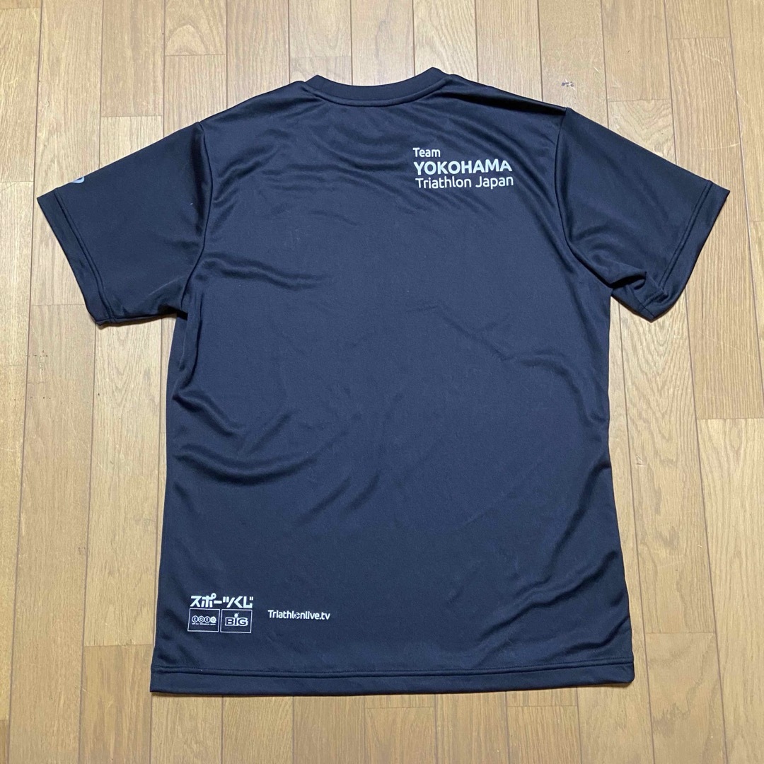 asics(アシックス)の横浜トライアスロン2023 Tシャツ XLサイズ ブラック 黒 メンズのトップス(Tシャツ/カットソー(半袖/袖なし))の商品写真