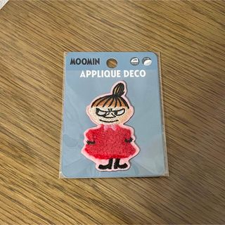 リトルミー(Little Me)のムーミン MOOMIN リトルミイ アップリケ刺繍ステッカー ピンク色 桃色 (各種パーツ)