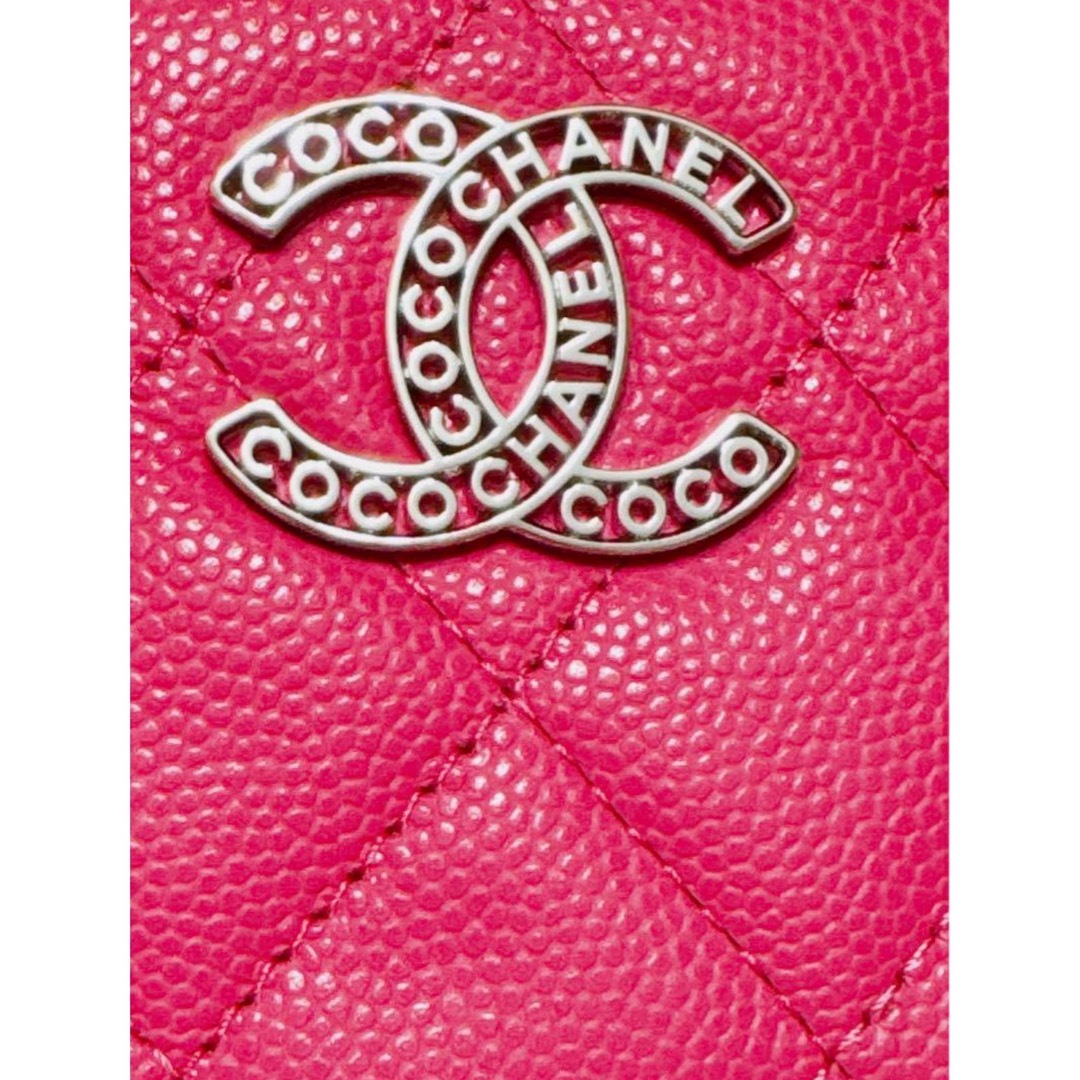 CHANEL - CHANEL シャネル カードケース ピンク ココマーク CHANEL - CHANEL シャネル カードケース ピンク ココマーク