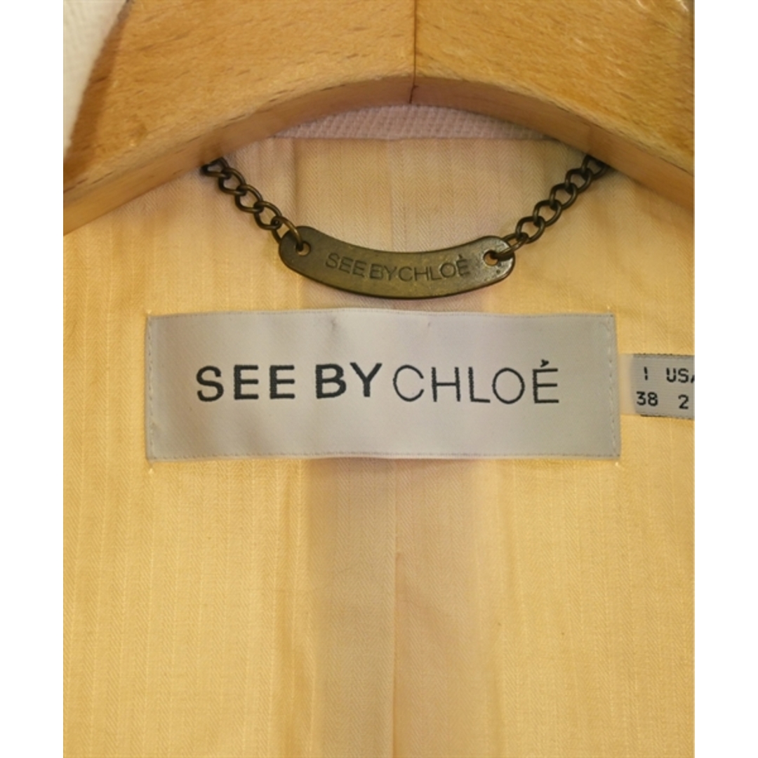 SEE BY CHLOE(シーバイクロエ)のSee By Chloe シー　バイ　クロエ ピーコート 38(S位) ベージュ 【古着】【中古】 レディースのジャケット/アウター(ピーコート)の商品写真