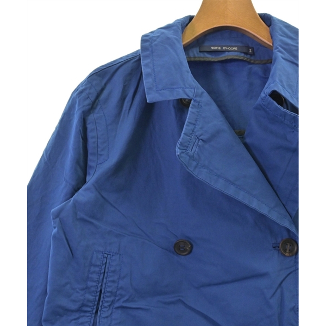 SOFIE D'HOORE(ソフィードール)のSOFIE D'HOORE ソフィードール コート（その他） 34(XS位) 青 【古着】【中古】 レディースのジャケット/アウター(その他)の商品写真
