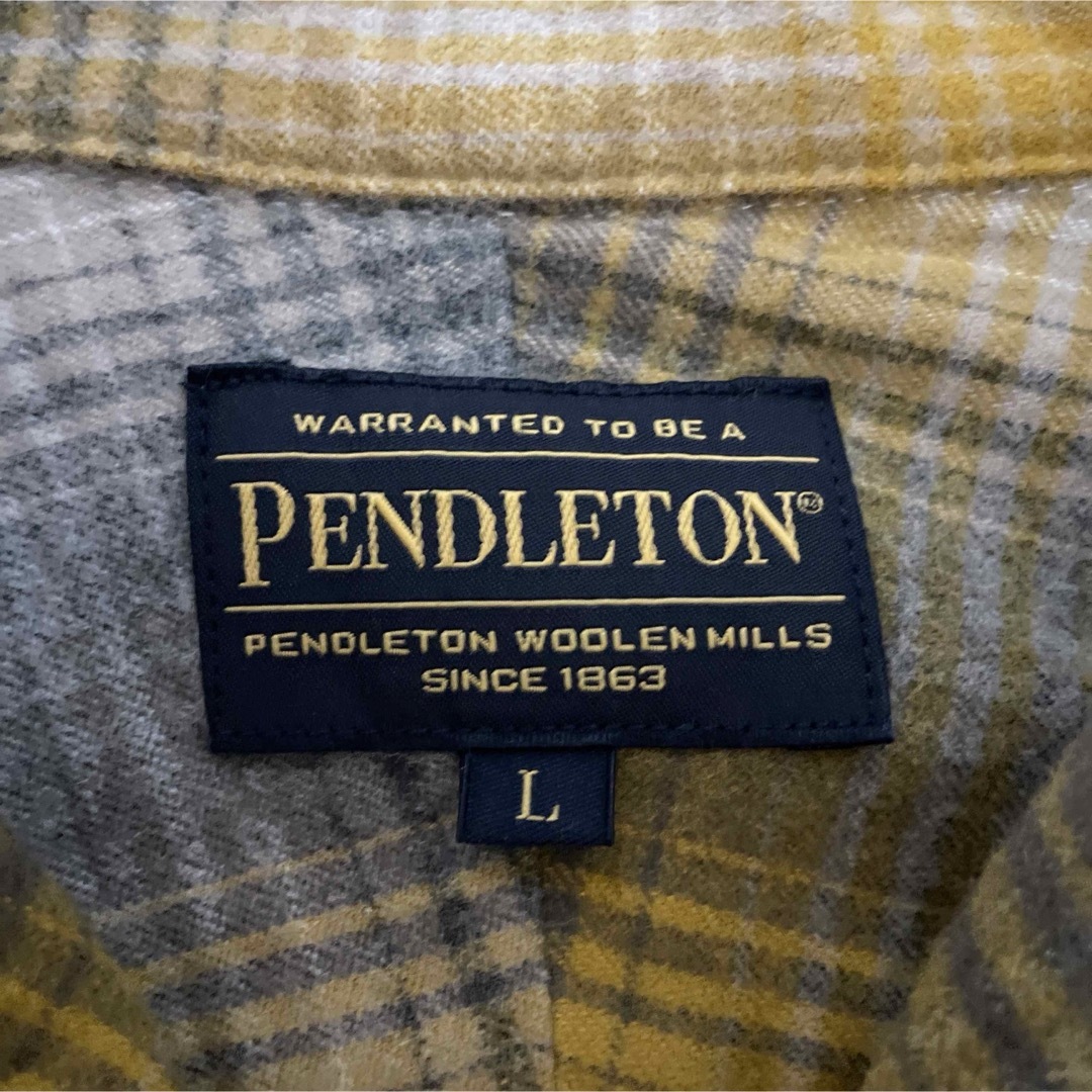 PENDLETON(ペンドルトン)の【値下げ】ペンドルトン　チェックシャツ  Lサイズ メンズのトップス(シャツ)の商品写真