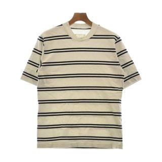 サカイ(sacai)のsacai サカイ Tシャツ・カットソー 1(S位) 白x黒(ボーダー) 【古着】【中古】(Tシャツ/カットソー(半袖/袖なし))