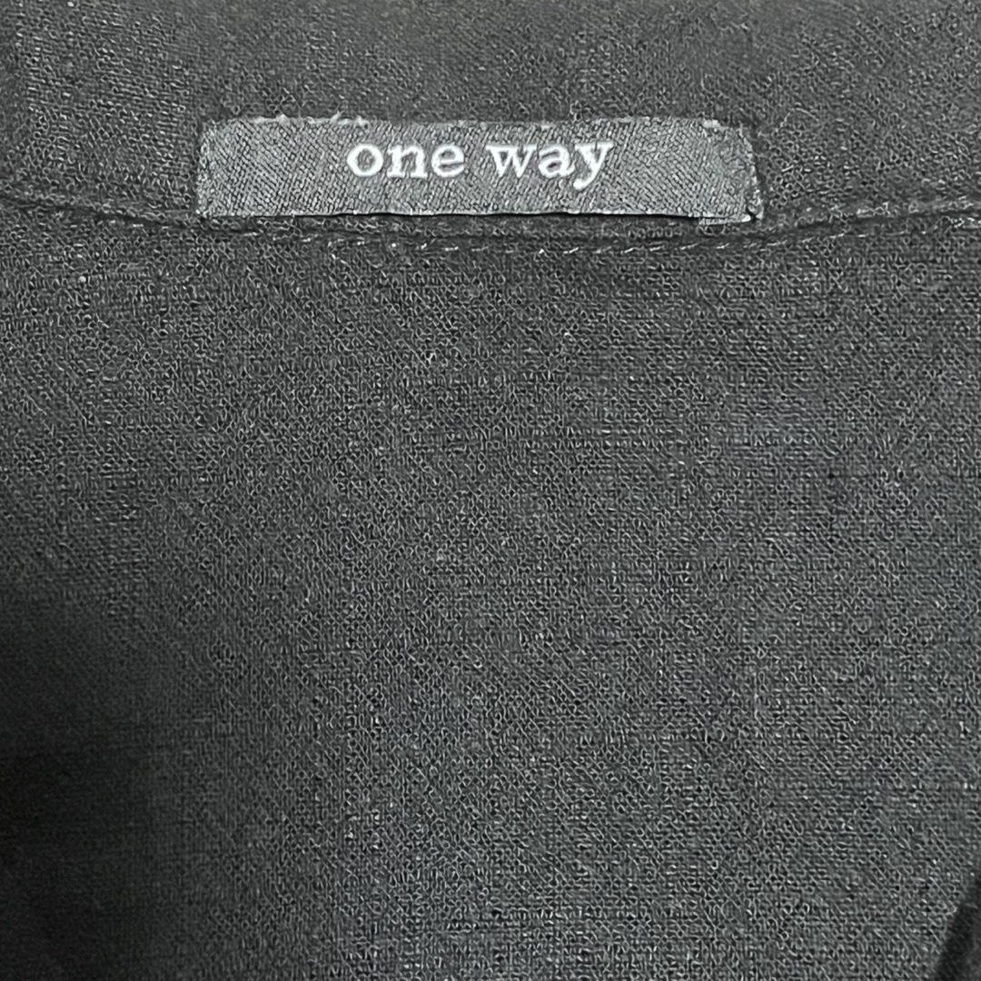 one*way(ワンウェイ)のone way ワンウェイ リネンオールインワン ベルト付き 麻素材 F レディースのパンツ(オールインワン)の商品写真