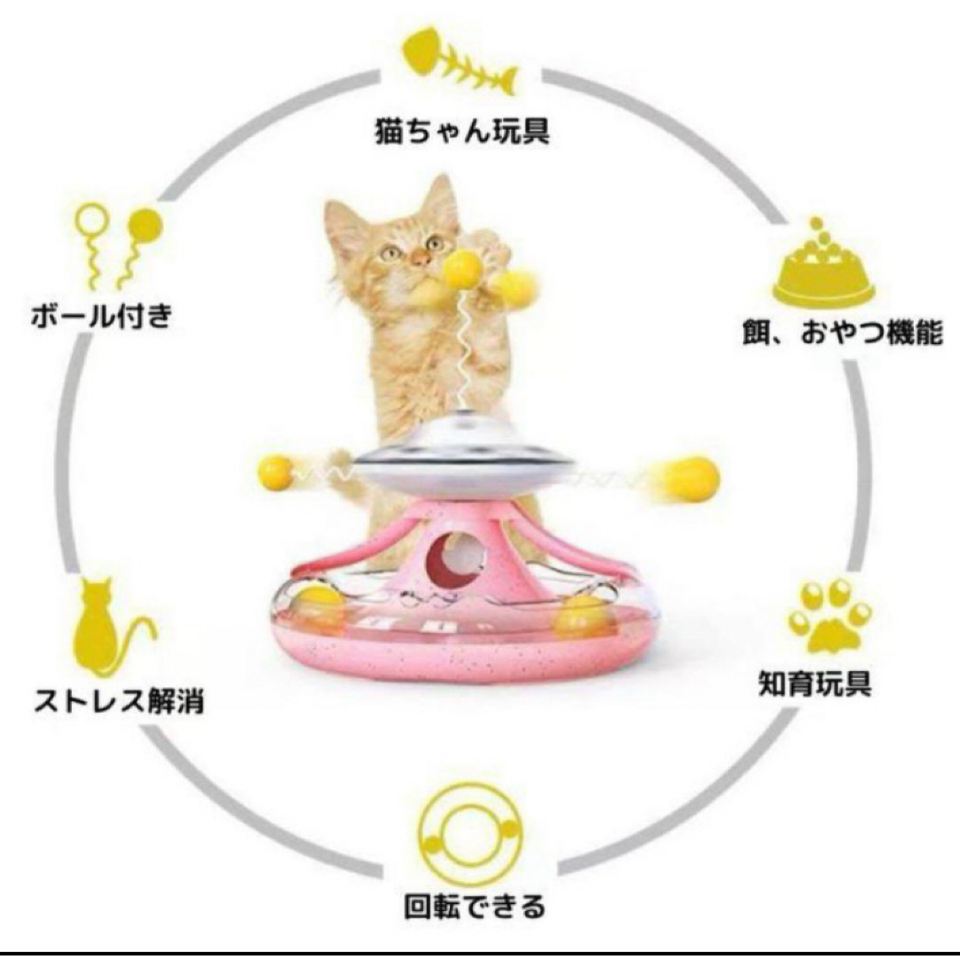 猫 おもちゃ ボール 早食い 防止 食器 自動給餌器 エサ フード 入れ その他のペット用品(猫)の商品写真