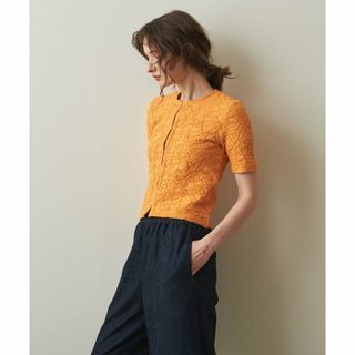 スティーブンアラン(steven alan)の【ORANGE】<Steven Alan>SHRINK JERSEY HALF SLEEVE CARDIGAN/カーディガン(カーディガン)