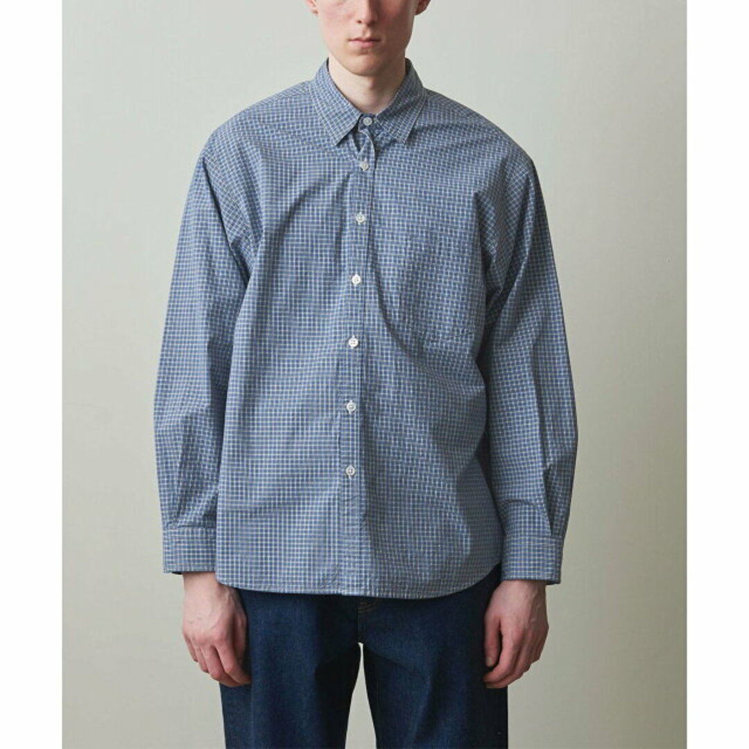 steven alan(スティーブンアラン)の【COBALT】<Steven Alan> POPLIN MINI/CHK REVERSE SEAM SHIRT -LOOSE/シャツ その他のその他(その他)の商品写真