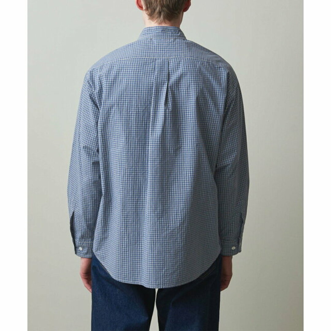 steven alan(スティーブンアラン)の【COBALT】【XL】<Steven Alan> POPLIN MINI/CHK REVERSE SEAM SHIRT -LOOSE/シャツ その他のその他(その他)の商品写真