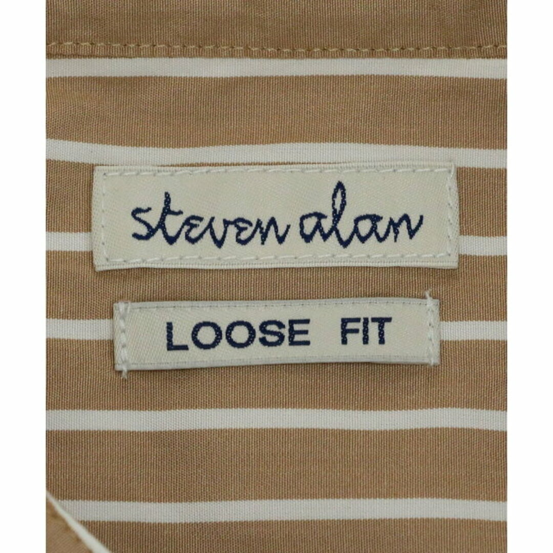 steven alan(スティーブンアラン)の【BEIGE】<Steven Alan> LEGGIUNO LONDON/STRIPE BAND COLLAR SHIRT -LOOSE/シャツ その他のその他(その他)の商品写真