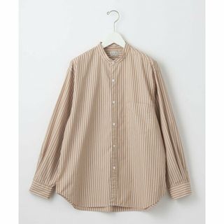 スティーブンアラン(steven alan)の【BEIGE】<Steven Alan> LEGGIUNO LONDON/STRIPE BAND COLLAR SHIRT -LOOSE/シャツ(その他)