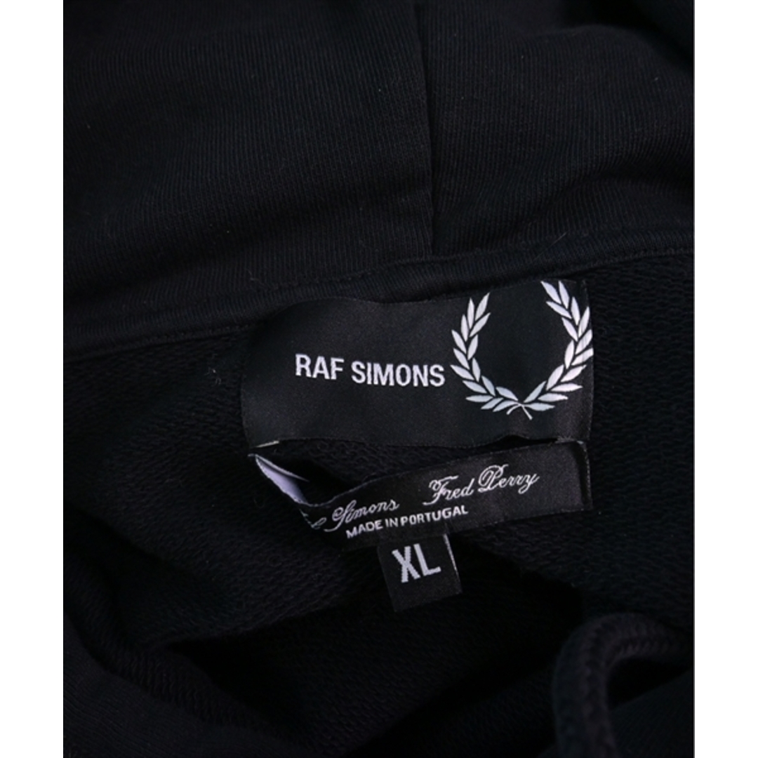 RAF SIMONS(ラフシモンズ)のRAF SIMONS ラフシモンズ パーカー XL 黒 【古着】【中古】 メンズのトップス(パーカー)の商品写真