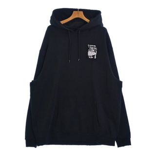 ラフシモンズ(RAF SIMONS)のRAF SIMONS ラフシモンズ パーカー XL 黒 【古着】【中古】(パーカー)