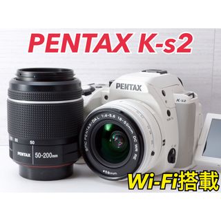 ペンタックス(PENTAX)の★PENTAX K-s2★Wi-Fi搭載●望遠レンズ付き●カメラバック付き(デジタル一眼)