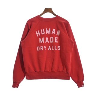 ヒューマンメイド(HUMAN MADE)のHUMAN MADE ヒューマンメイド スウェット L 赤 【古着】【中古】(スウェット)