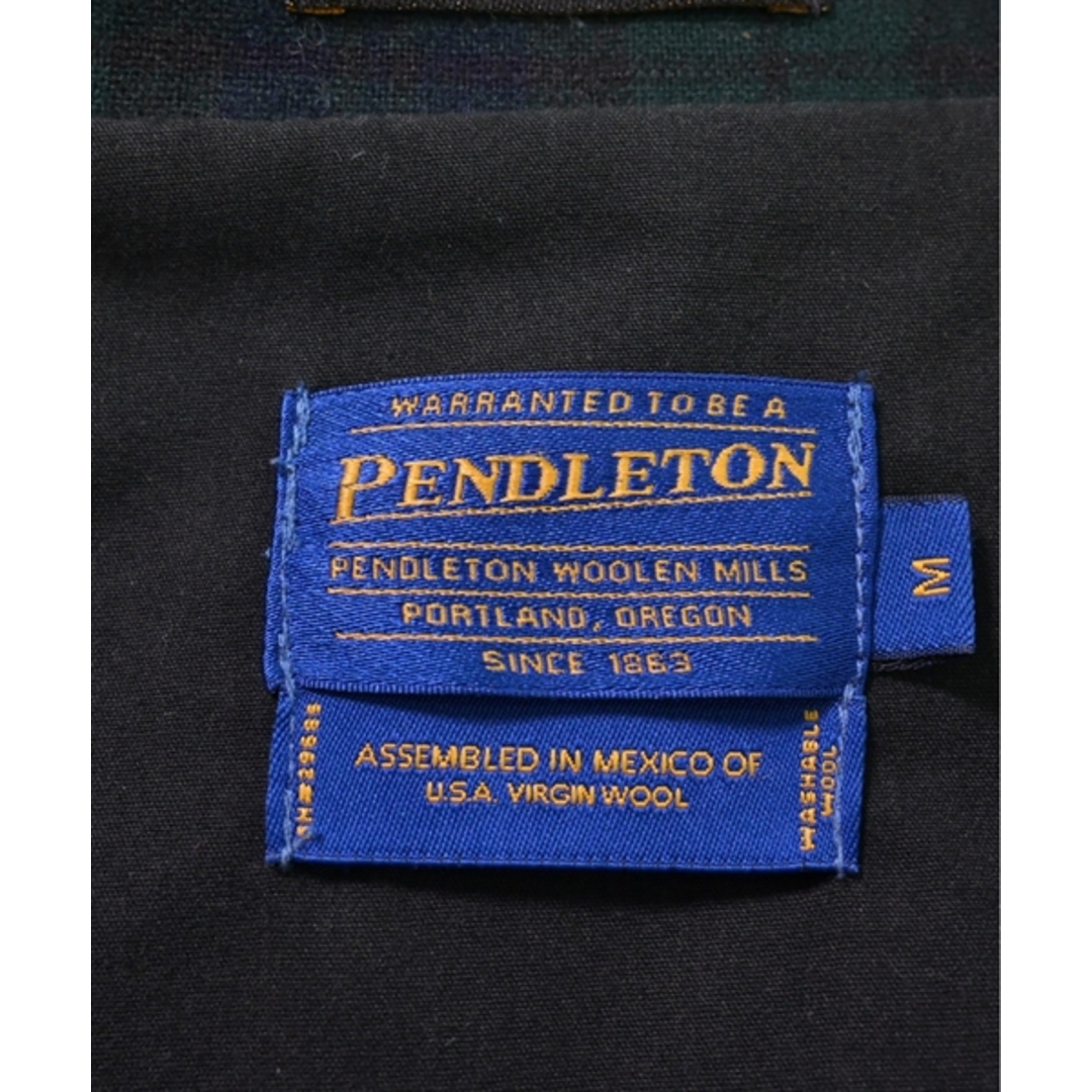 PENDLETON(ペンドルトン)のPENDLETON ペンドルトン テーラードジャケット M 緑x紺(チェック) 【古着】【中古】 メンズのジャケット/アウター(テーラードジャケット)の商品写真