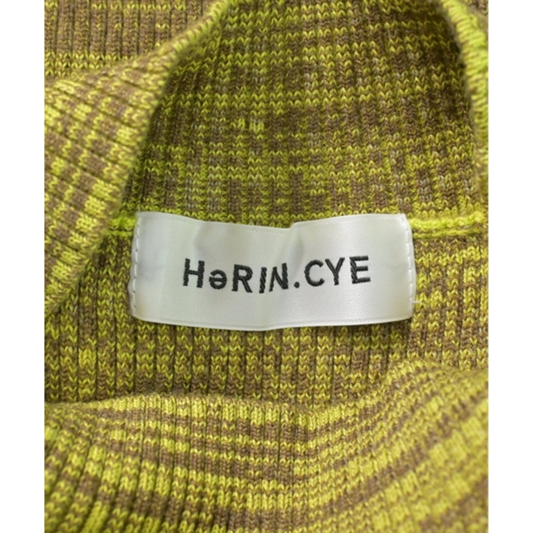 HeRIN.CYE(ヘリンドットサイ)のHeRIN.CYE ヘリンドットサイ ニット・セーター F 茶x黄緑(ミックス) 【古着】【中古】 レディースのトップス(ニット/セーター)の商品写真