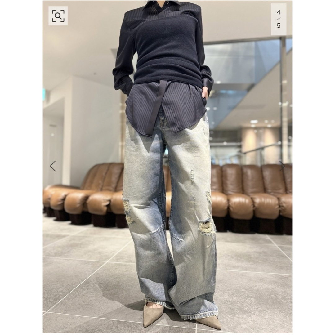 L'Appartement DEUXIEME CLASSE(アパルトモンドゥーズィエムクラス)のR13WAYNE ARTICULATED KNEE JEAN size24 レディースのパンツ(デニム/ジーンズ)の商品写真