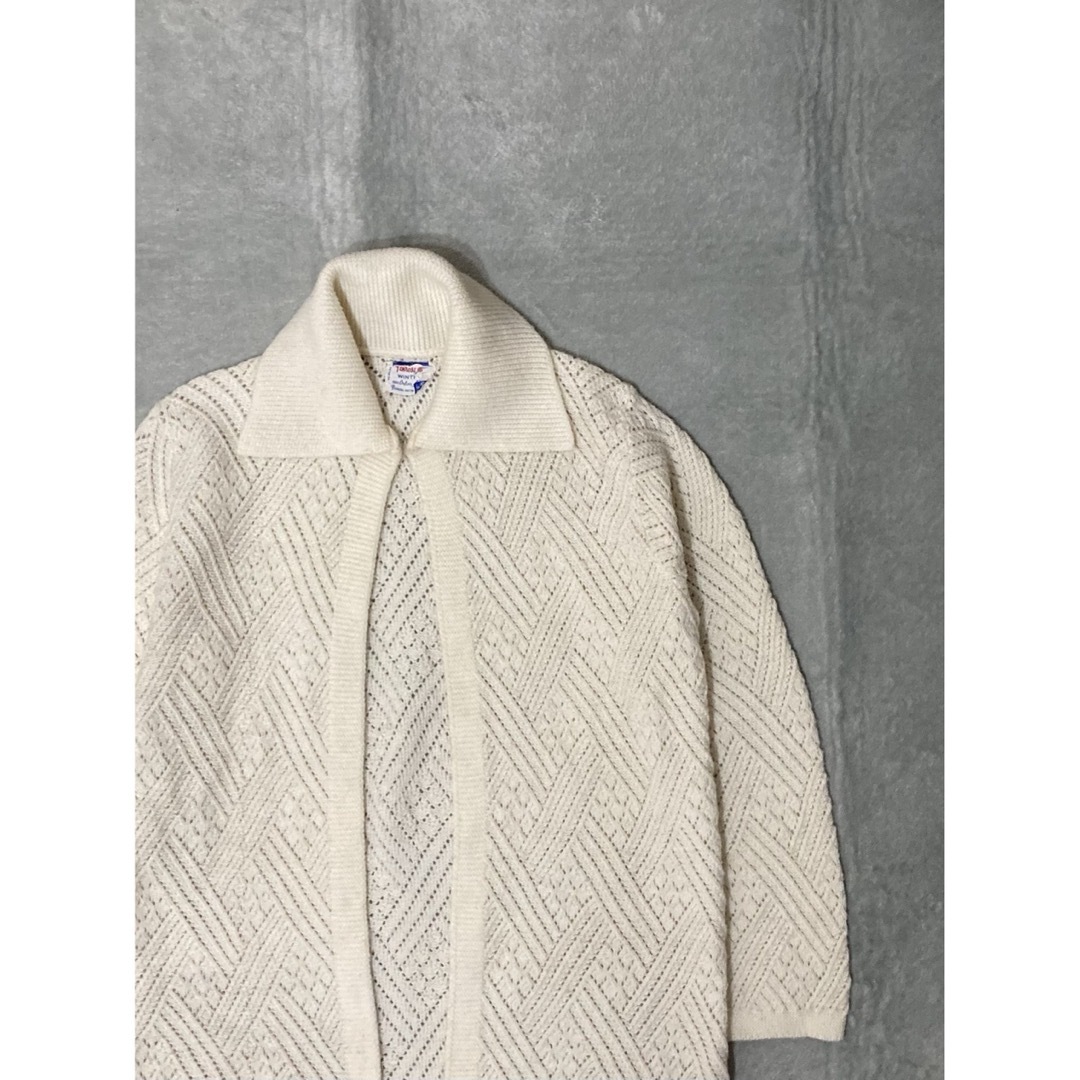 60年代〜 PENROSE 襟付き デザイン ニット カーディガン 60年代〜 PENROSE 襟付き デザイン ニット カーディガン