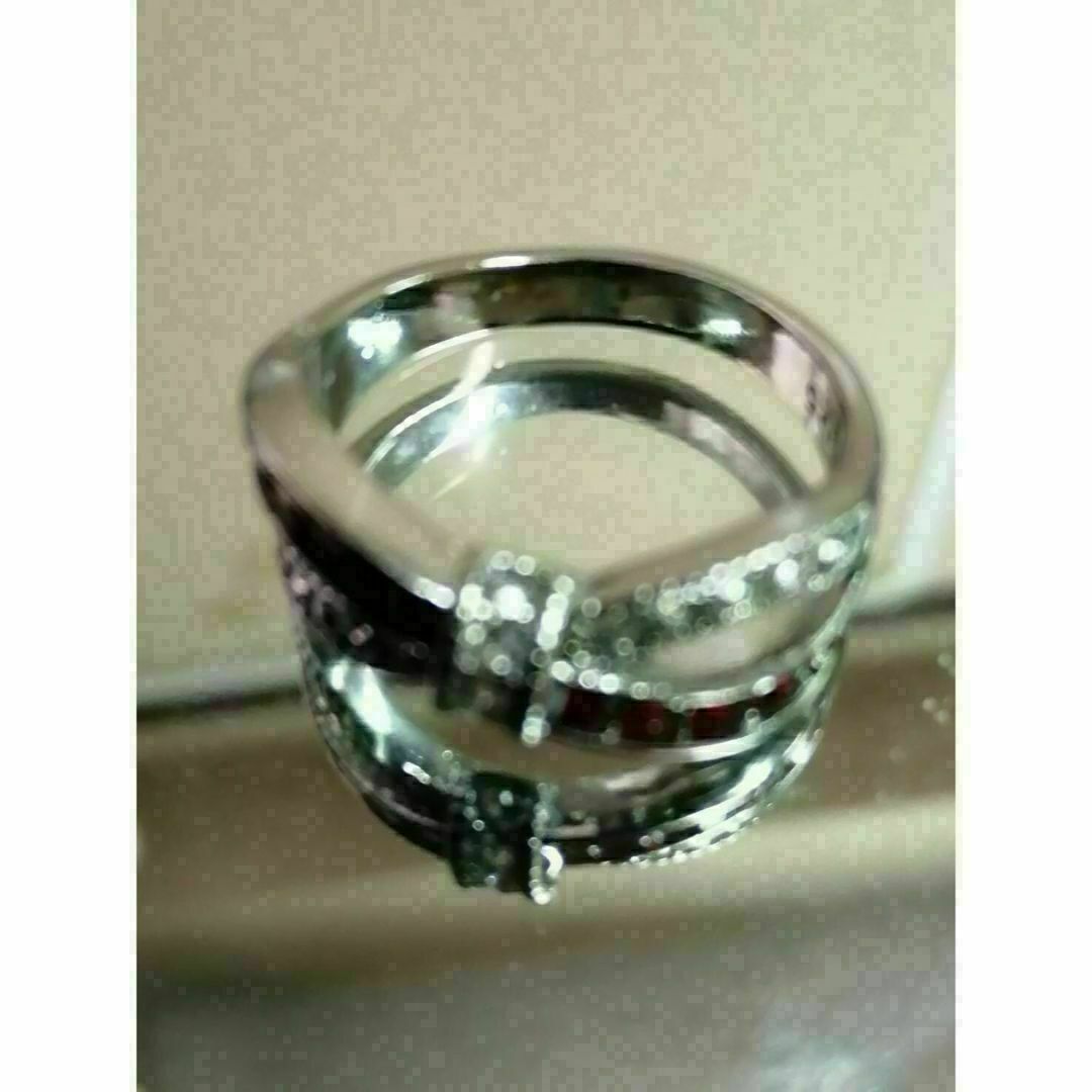 【R091】リング 　メンズ　 レディース　指輪 　レッド　赤　20号 レディースのアクセサリー(リング(指輪))の商品写真