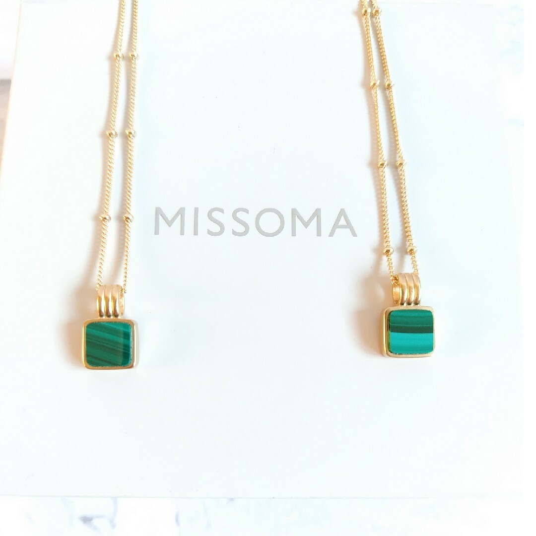 MISSOMA ミッソマ スクエア マラカイト レディースのアクセサリー(ネックレス)の商品写真