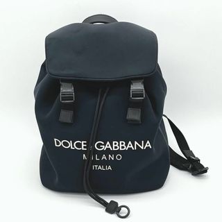 ドルチェアンドガッバーナ(DOLCE&GABBANA)の【極美品】【希少】ドルチェ&ガッバーナ バックパック ブラック ナイロン　大容量(バッグパック/リュック)