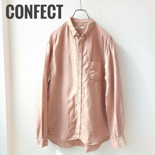 ネストローブ(nest Robe)の◆ネストローブコンフェクト◆　リネン100%　ボタンダウンシャツ　サイズ4(シャツ)