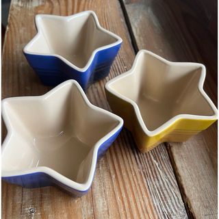 ルクルーゼ(LE CREUSET)のル・クルーゼ　ラムカン　星　スター　3個セット(食器)