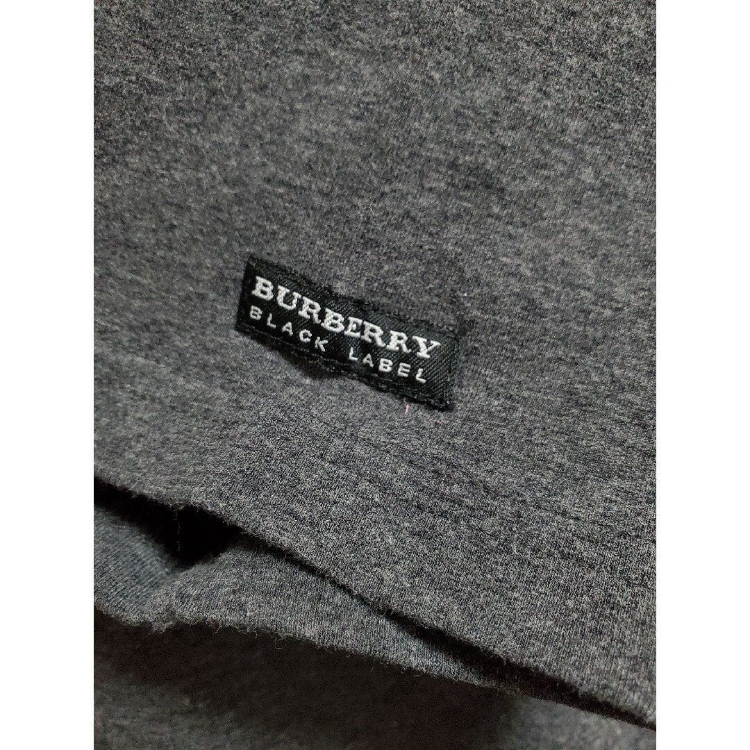 BURBERRY BLACK LABEL(バーバリーブラックレーベル)のクールビズに！ナイト刺繍！前立ノバチェックライン　ポロシャツ　▼バーバリー メンズのトップス(ポロシャツ)の商品写真