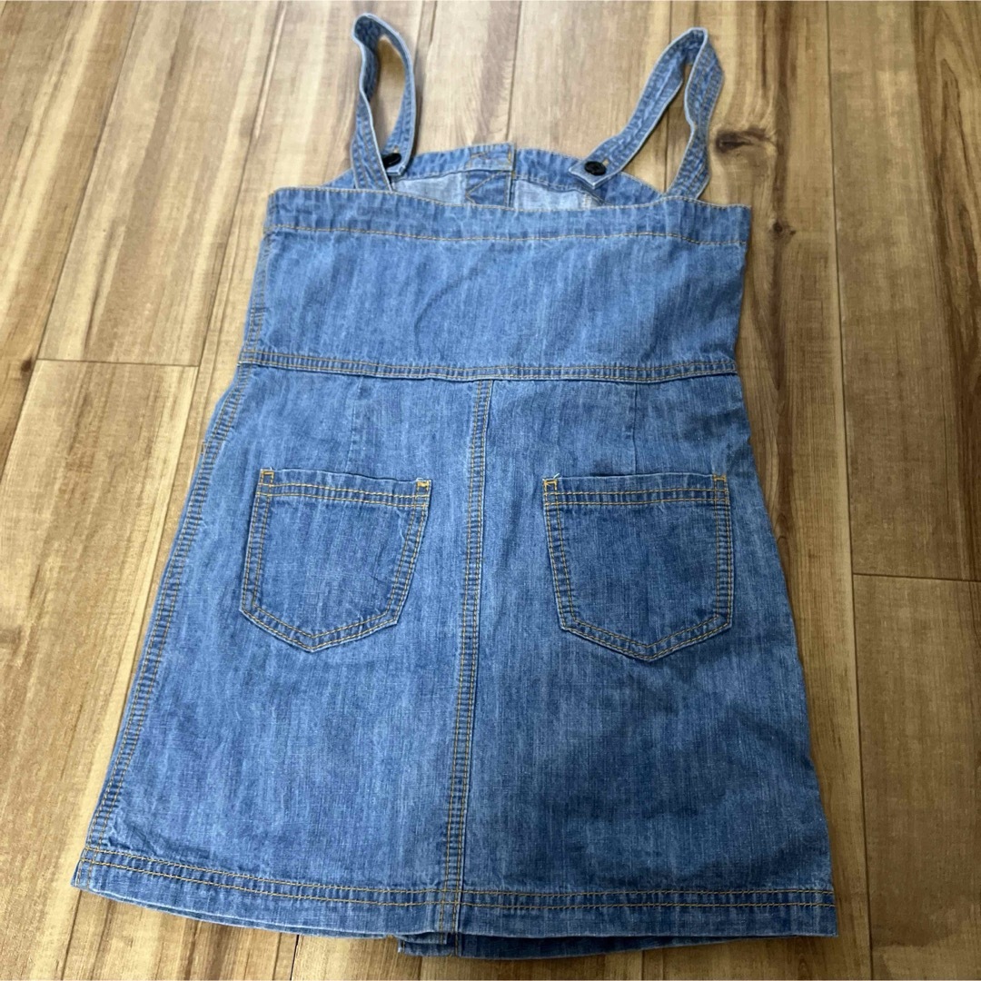 1004 デニムワンピース キッズ/ベビー/マタニティのキッズ服女の子用(90cm~)(ワンピース)の商品写真