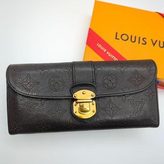 ヴィトン(LOUIS VUITTON) マヒナ 財布(レディース)（ブラック/黒色系