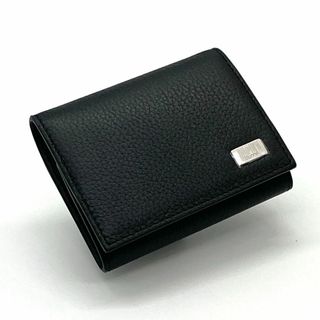 【ほぼ未使用品】DUNHILL レザー　コインケース　シルバープレート