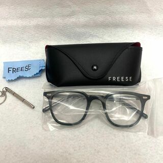 FREESE 伊達メガネ ブルーライトカット PCメガネ ブラックグリーン(サングラス/メガネ)