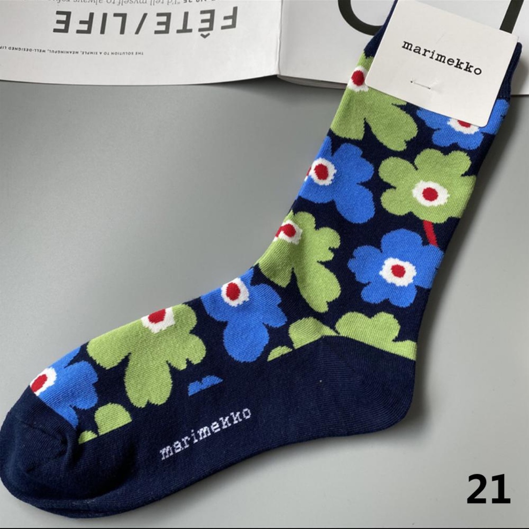 marimekko(マリメッコ)の大人気柄　マリメッコソックス　1足 レディースのレッグウェア(ソックス)の商品写真