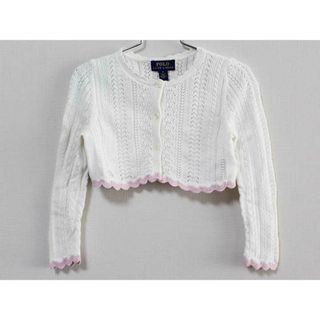 ラルフローレン(Ralph Lauren)の《ラルフローレン/Ralph Lauren》110cm 長袖カーディガン 白【中古】子供服 キッズ kids 女の子 春 012032 tops(カーディガン)